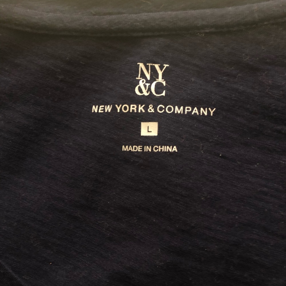 EUC NY&Co. Navy Shirt (L) 👚 - Picture 2 of 4
